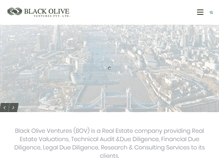 Tablet Screenshot of blackoliveventures.com